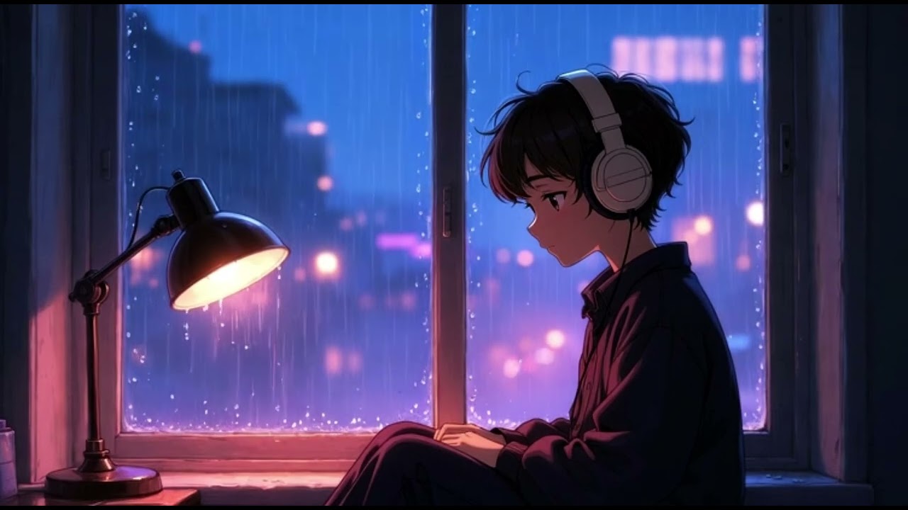 Rain Window – Dreamy Lofi Beats with Soft Rain Sounds for Study, Sleep & Focus
