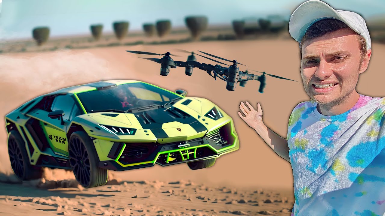 Lambo VS Drone!! (we crashed)