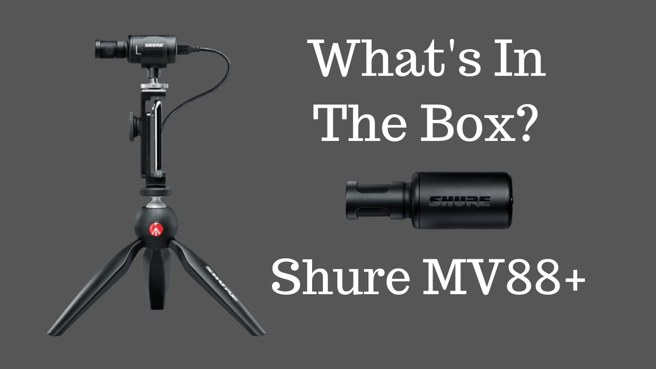 Shure Motiv 88+ Video Kit Digital Stereo Condenser Microphone Unboxing