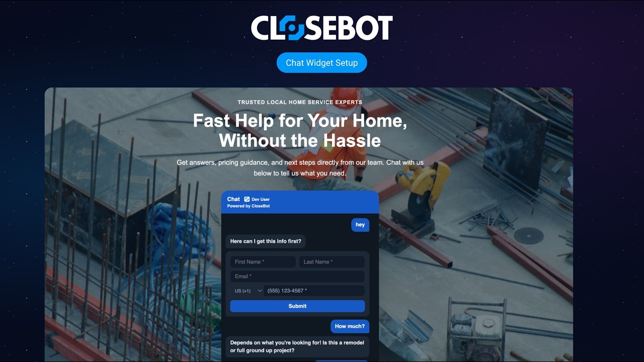 CloseBot &mdash; лучший виджет для чата &mdash; настройка