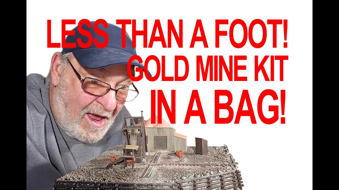 HO Scale Mine Diorama You Can Build In A Space Less Than 1 Square Foot!  Comes with Everything Here!
