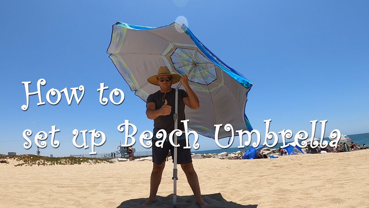 How to set up Tommy  Bahama  Beach Umbrella