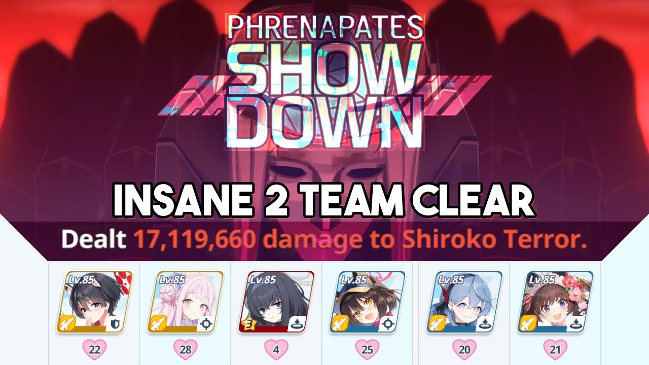 Blue Archive | Phrenapates Showdown | Shiroko Terror (Insane) 2pan