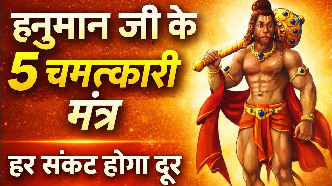 ये 5 पाठ बदल देंगे आपकी किस्मत | हनुमान जी के शक्तिशाली मंत्र