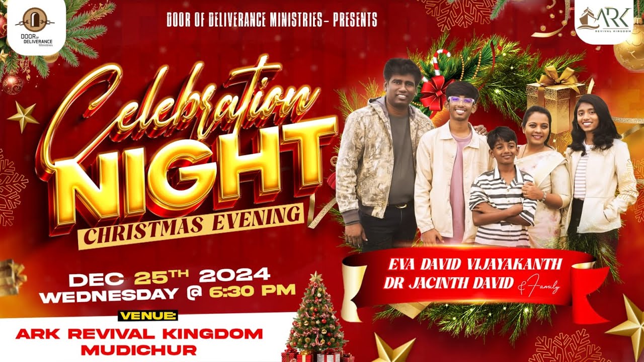 CELEBRATION NIGHT | CHRISTMAS EVENING | EVA DAVID VIJAYAKANTH | DR JACINTH DAVID