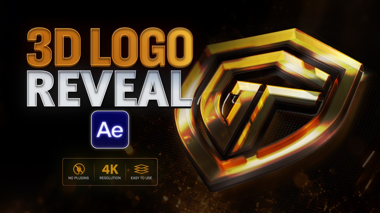 After Effects 3D Logo Reveal Template - Create a Cinematic Logo Animation