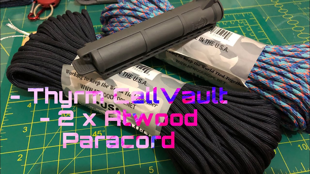 Unboxing 3 item - 2 Atwood 500ft Paracord & Thyrm Cellvault