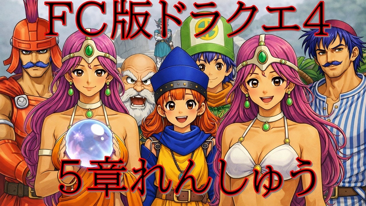 ５章のバルザックまで練習🔥FCドラクエ４【ファミコンドラゴンクエスト４】