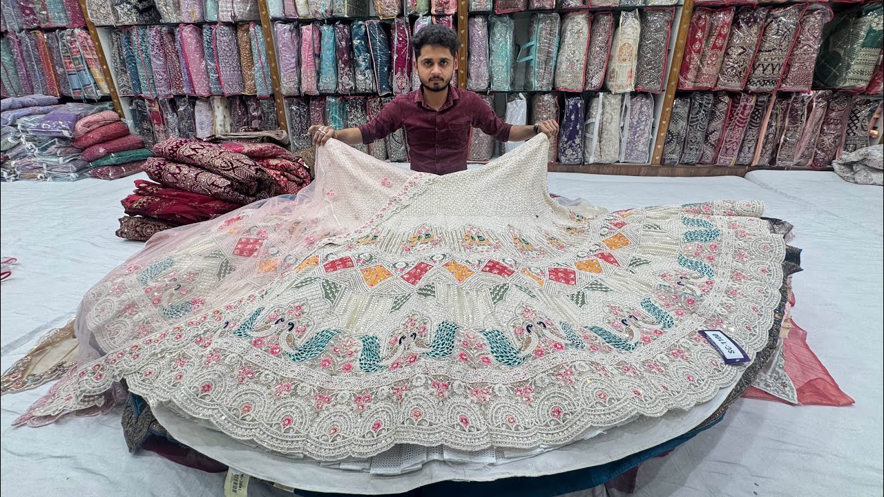 Designer Wedding Lehengas @ Wholesale Price Chickpet Bangalore Courier Available 