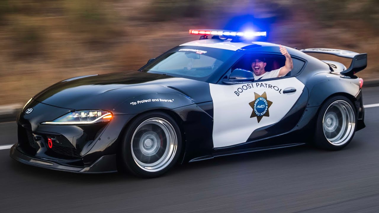 Превращаю мою Toyota Supra в полицейскую машину!