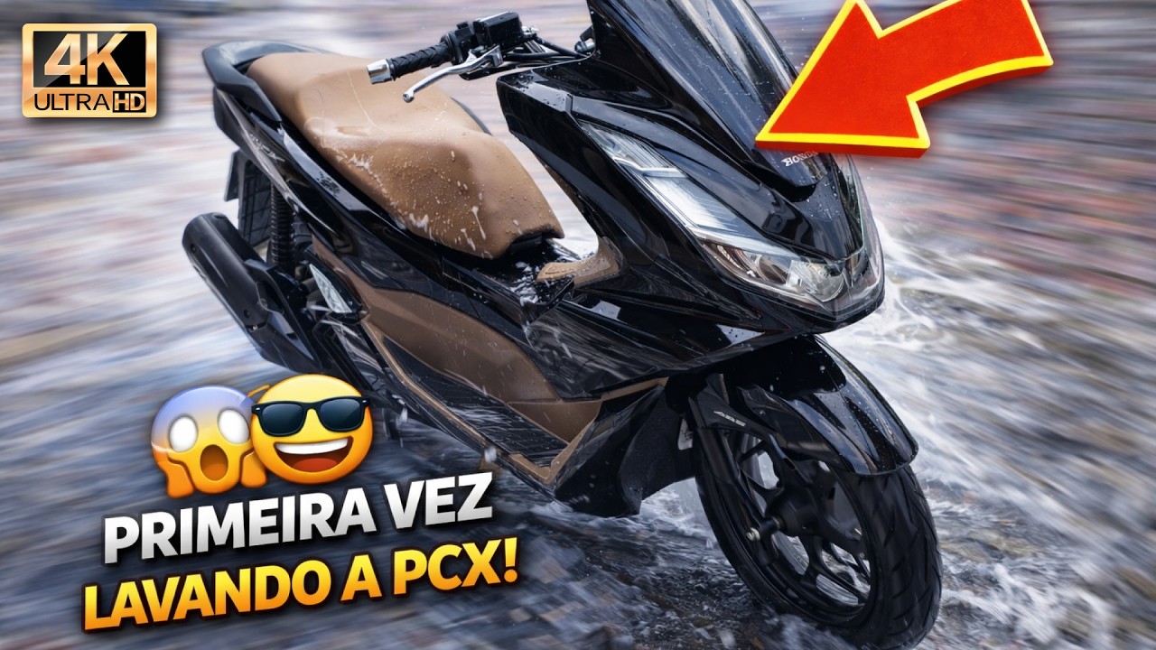 LAVEI A PCX DLX 2026 ERRADO? 🚿✨ *ERREI FEIO?*