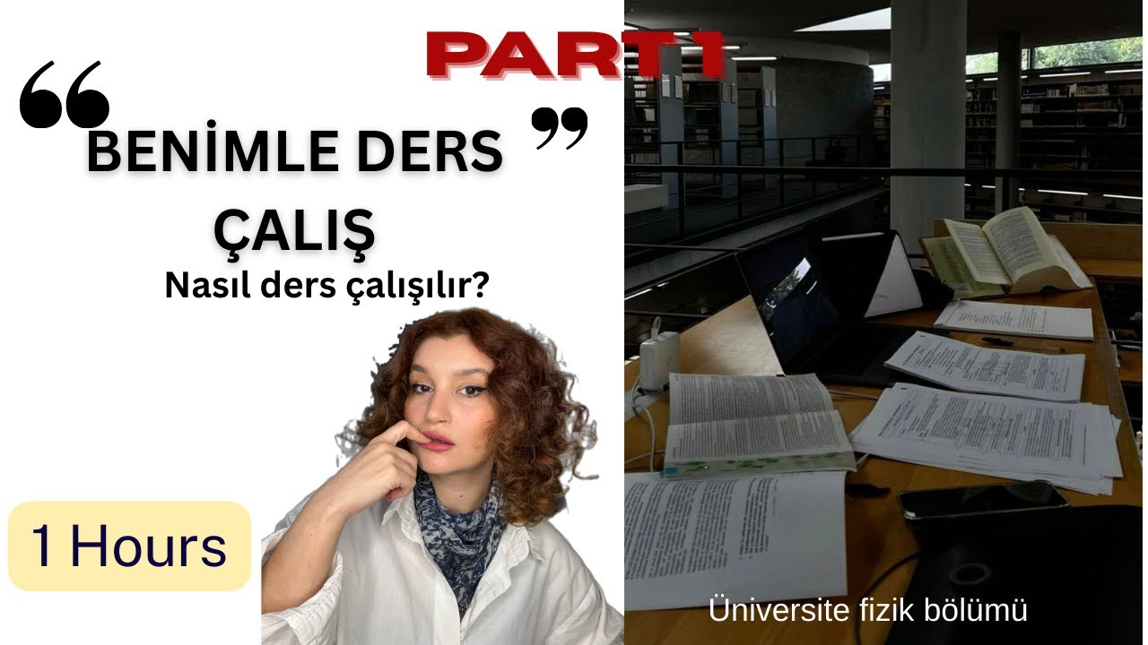 BENİMLE 1 SAAT DERS ÇALIŞ| STUDY WİTH ME| KRONOMETRELİ, PİANO MÜZİKLİ, 10 DK MOLA - ETKİLİ ÇALIŞMA