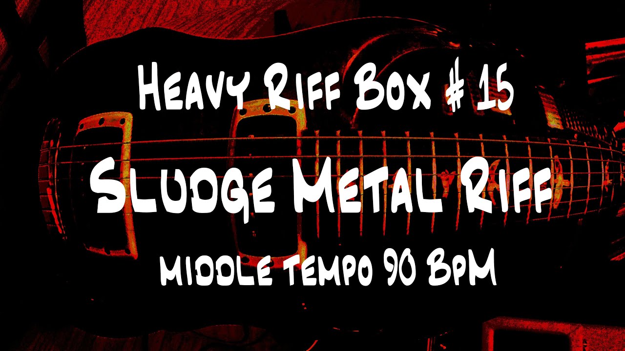 Sludge Metal Riff Guitar Lesson # 15 | middle tempo