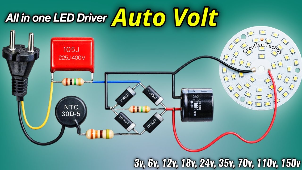 Auto Volt Led Driver Convert #220v ac to 3v,6v,9v,12v,24v,36v,48v,60v,98v,110v,120v
