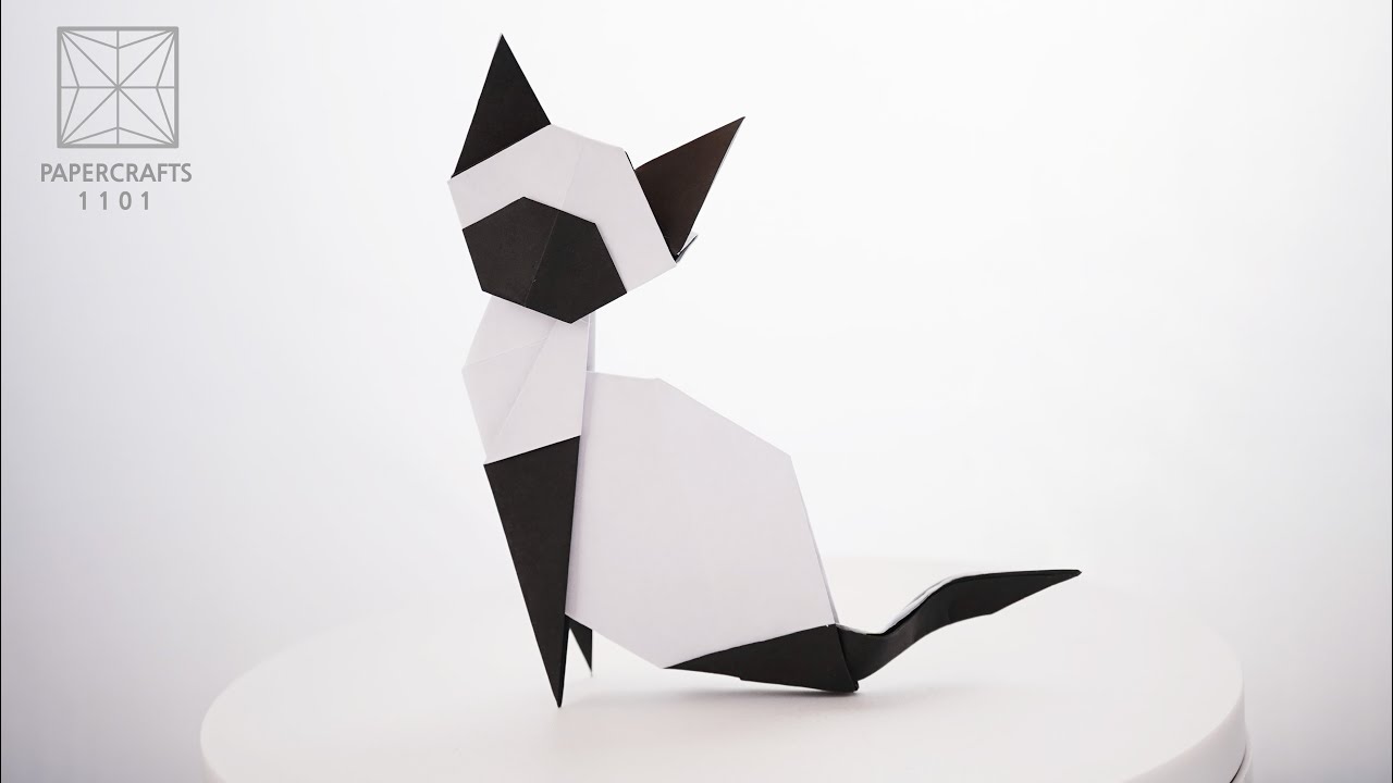Оригами сиамский кот (Makoto Yamaguchi)