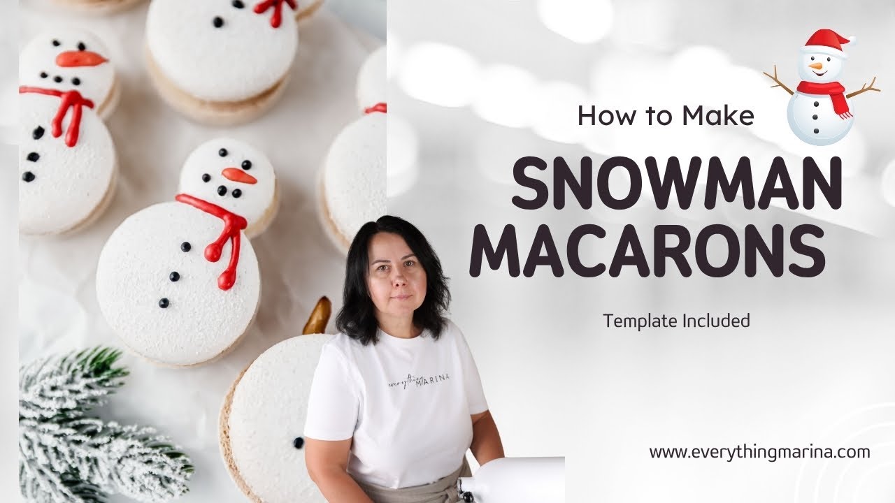 How to Make Snowman Macarons
