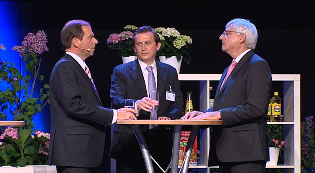 Talk mit Rewe-Manager Lionel Souque und Unilever-Deutschland-Chef Henry M. Brouwer