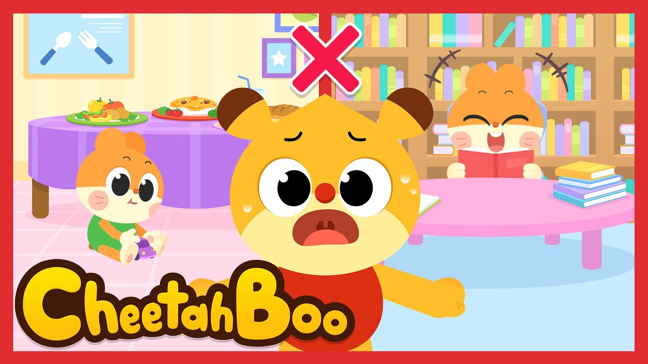 [🎉NEW] Don’t make a noise at the library! | Let's keep order | Kids Song | #Cheetahboo
