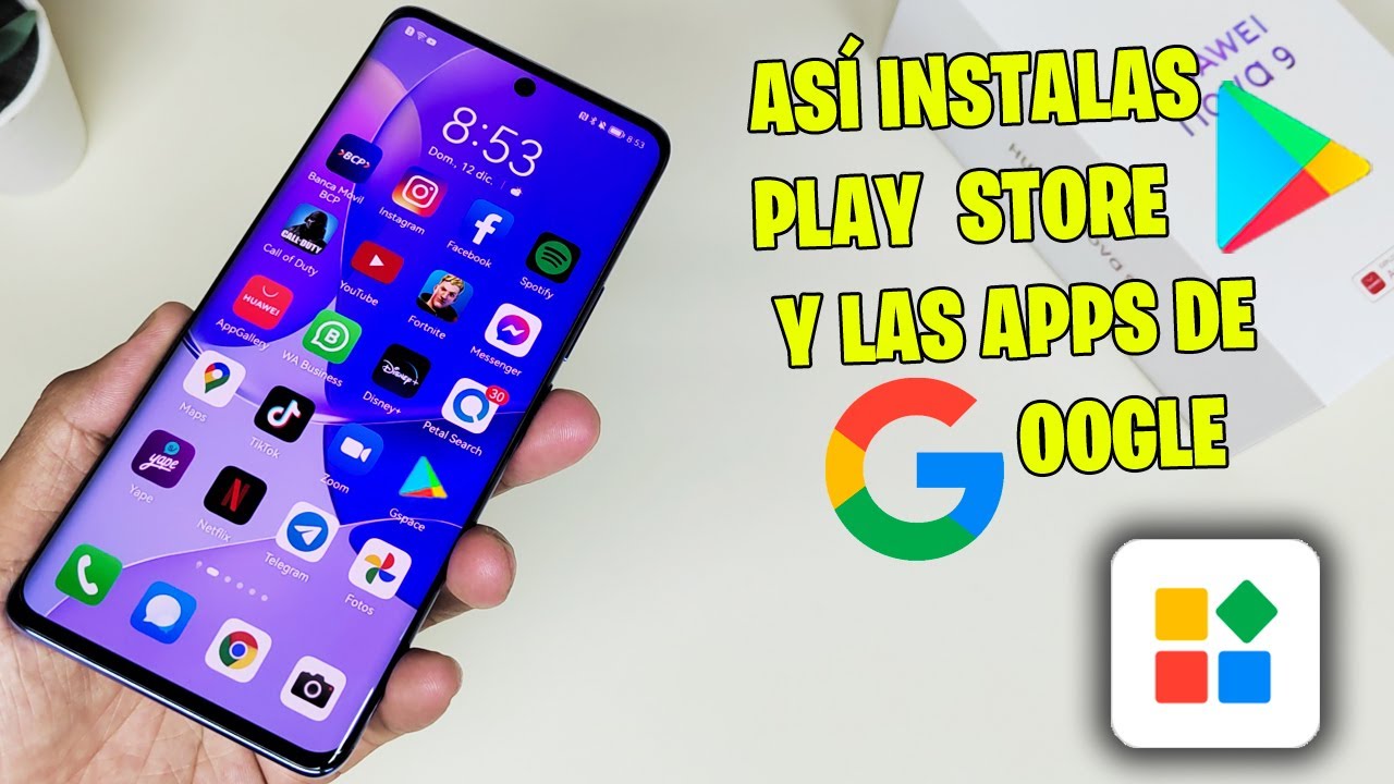 Cómo instalar Play Store y Aplicaciones de Google en HUAWEI Nova 9 - Gspace 2021