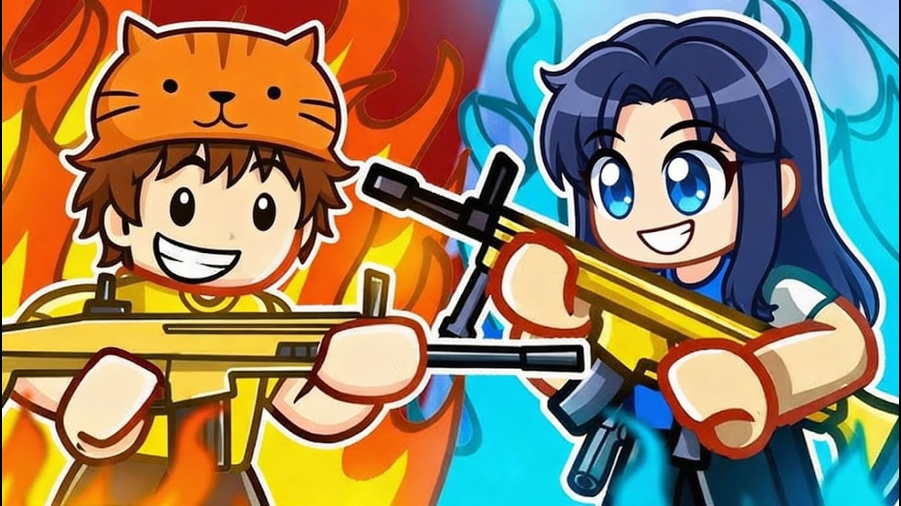 CALEB vs MICA 1v1!!!#roblox #rivals