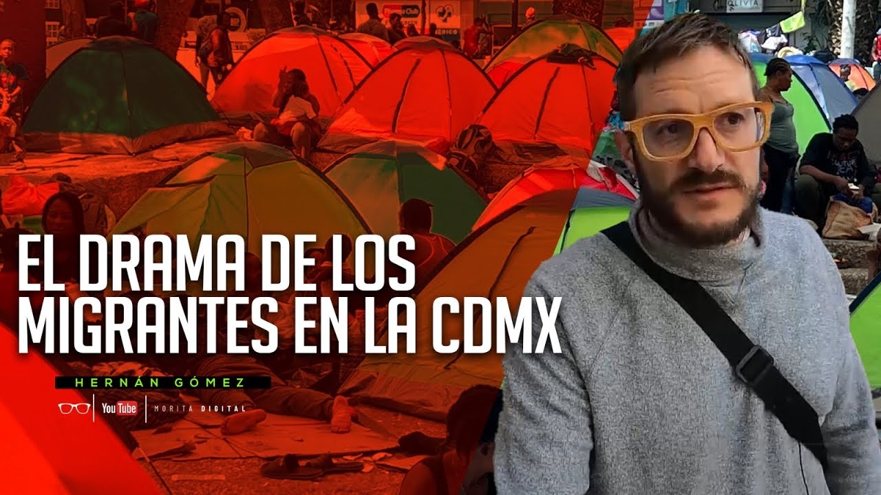 Visitando el CAMPAMENTO de MIGRANTES en la Ciudad de México | Hernán Gómez