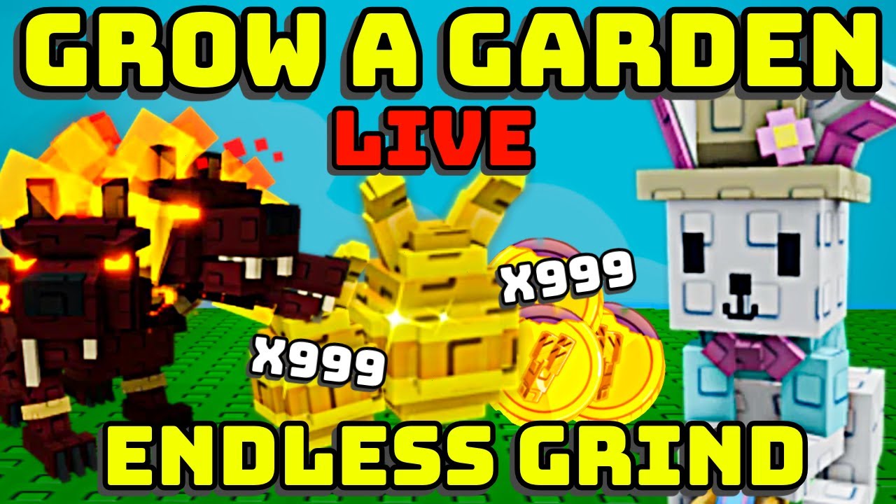 🐰 EASTER UPDATE GRIND! GROW A GARDEN LIVE