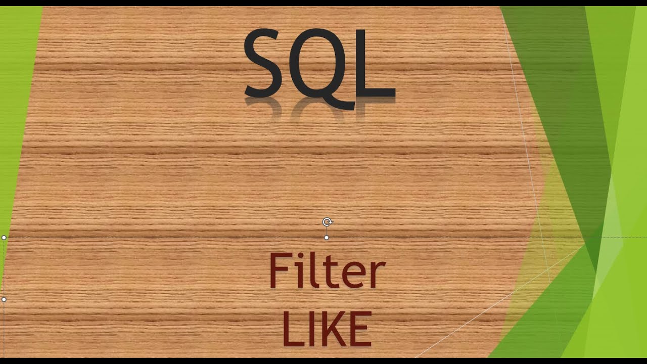 1 Filter - LIKE
