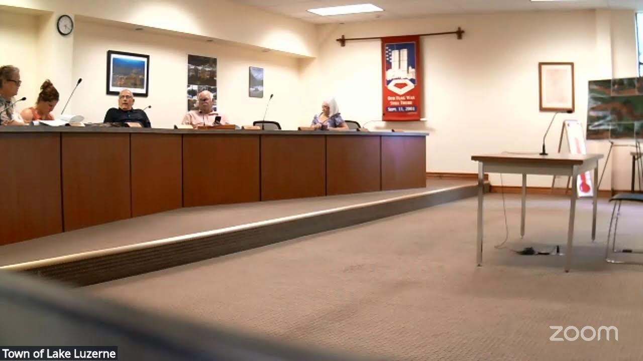 Town of Lake Luzerne Town Board Agenda Meeting - Sept. 16th, 2025