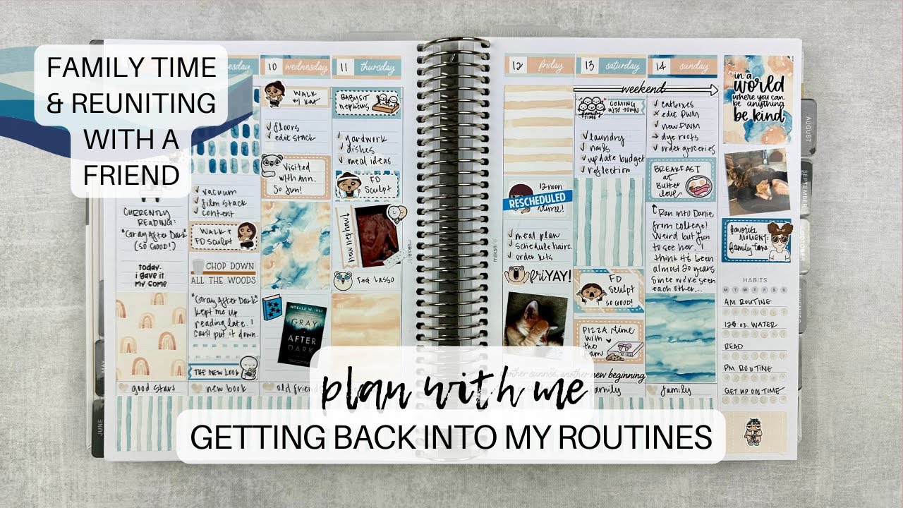 PLAN WITH ME | getting back into my routines 🤗 | #makselifeplanner | july 8-14