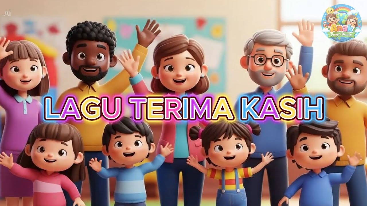 Belajar Mengucap Terima Kasih 🙏 | Lagu Anak Ceria