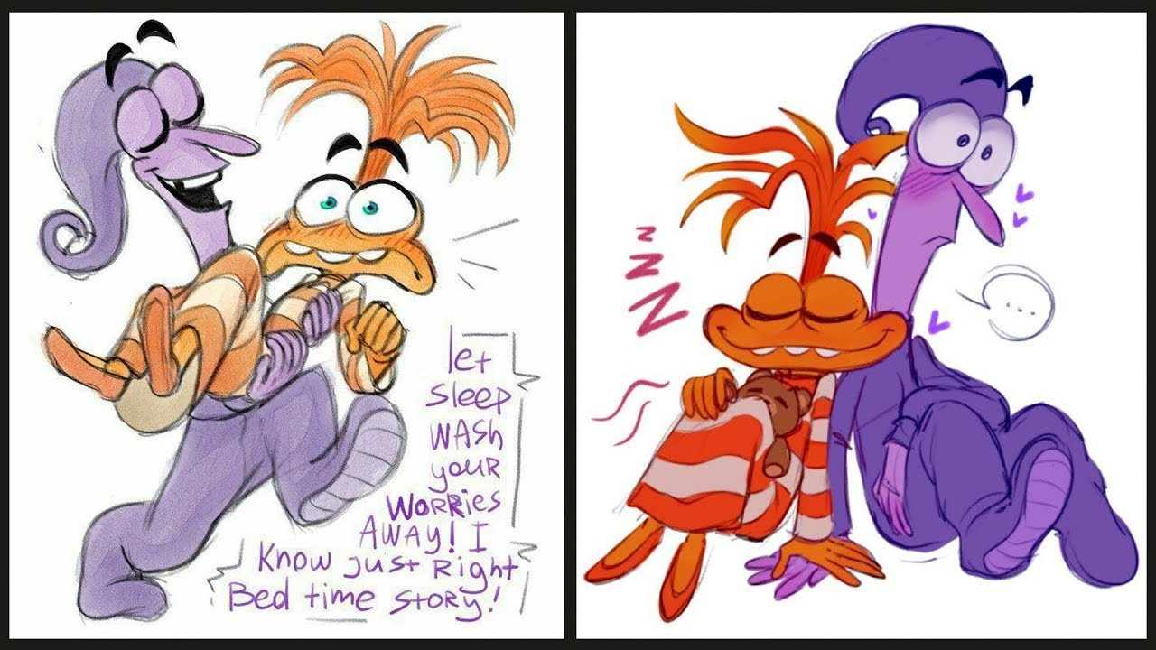 Fear and Anxiety's SLEEPYTIME CUDDLES!! (Inside Out 2 Comic Dub)