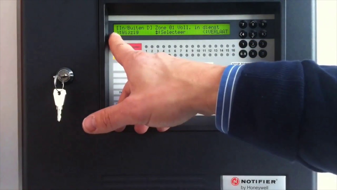 Notifier NF 30 - uitschakelen van alarmgevers - RH Beveiliging