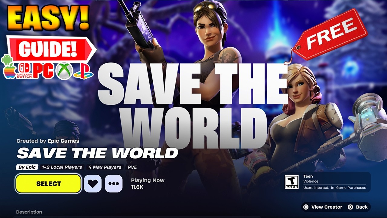 Как получить Save The World БЕСПЛАТНО в Fortnite в 2026 году!