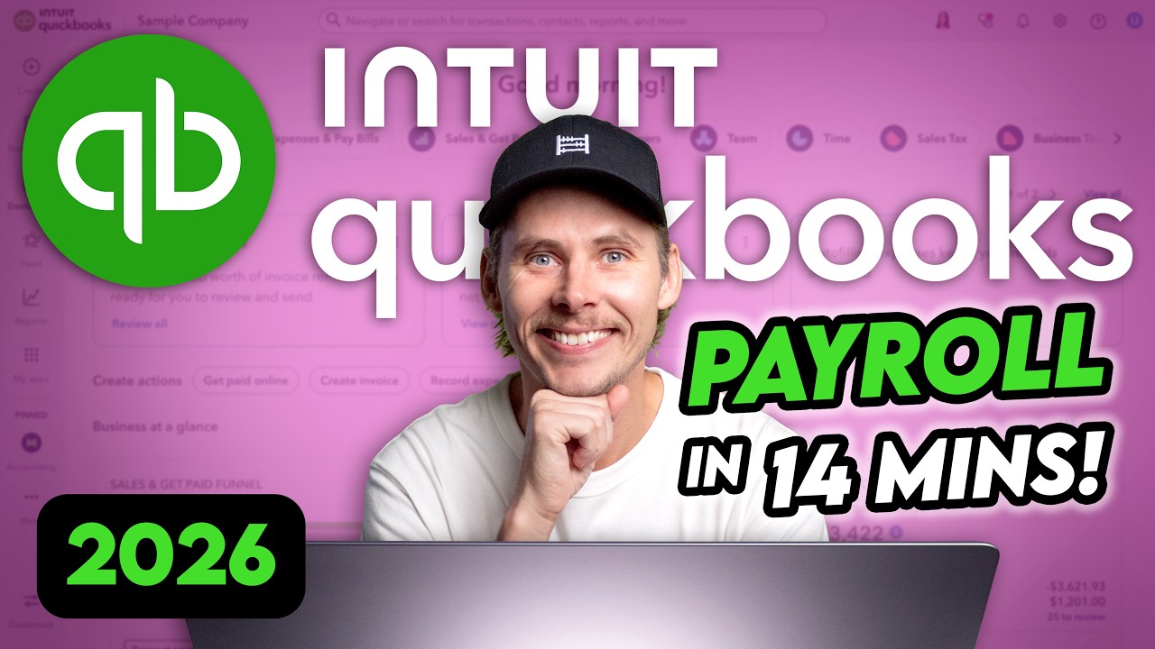Как настроить и запустить расчет заработной платы в QuickBooks Online (2026)