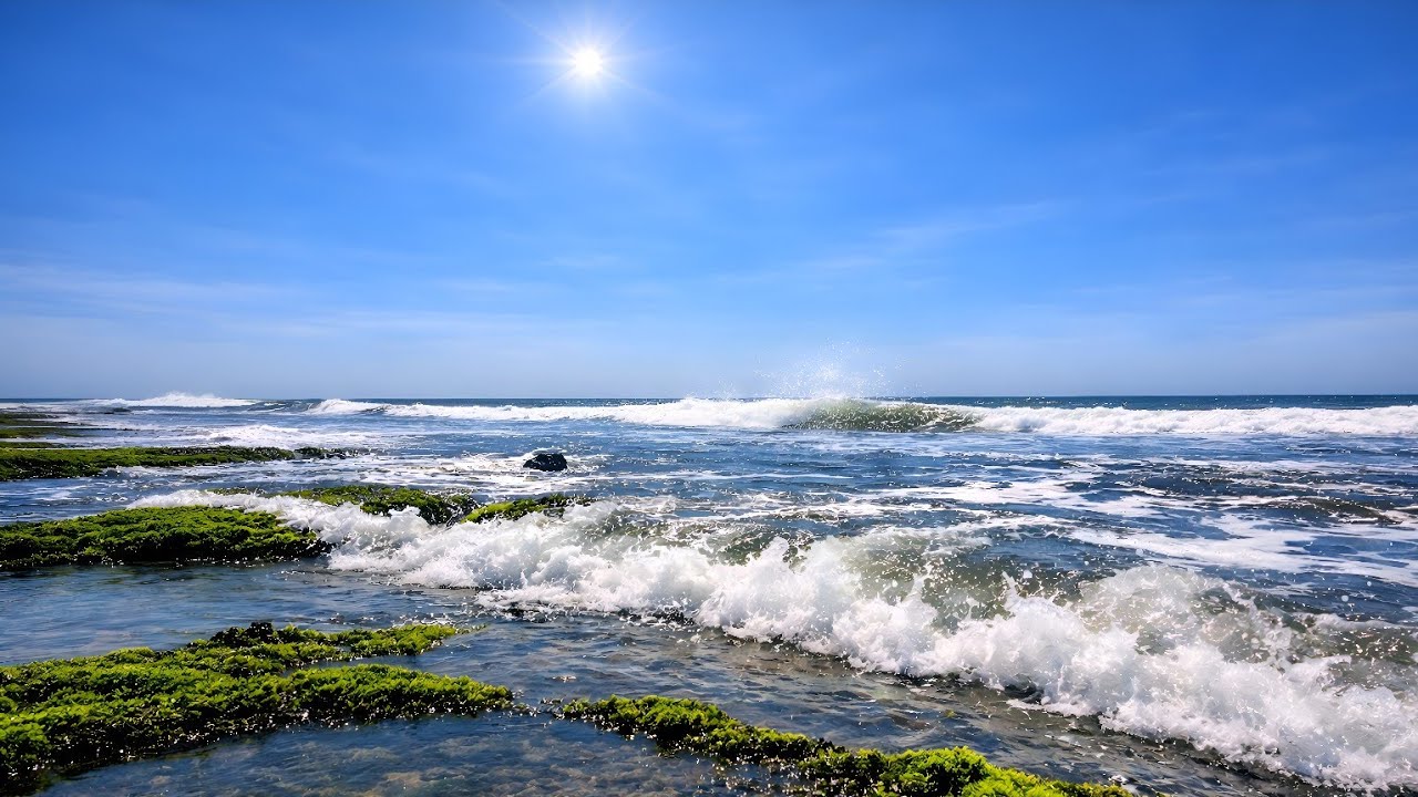 Mental Relaxation: 3 Hours of Ocean Waves for Stress Relief & Calm (No Loops / No Music)