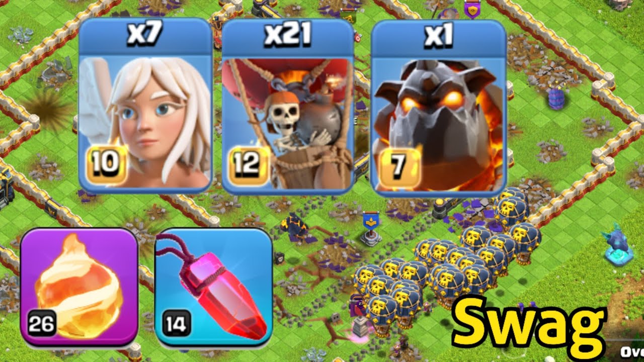 TH17 Lavaloon Swag Army 🔥 Easy 3 Star Attack Strategy!