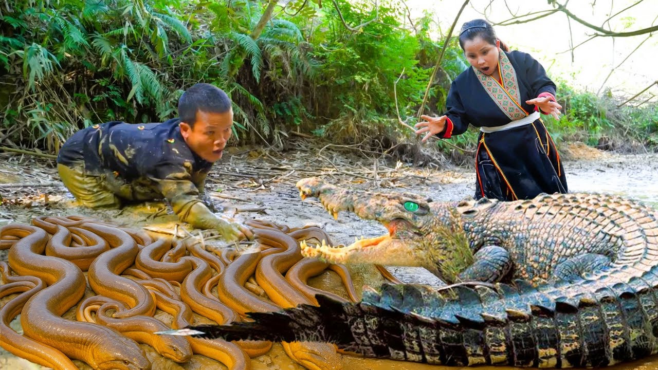 Facing Prehistoric Crocodiles While Harvesting Eels - How the Dwarf Family Finds Eels Underground