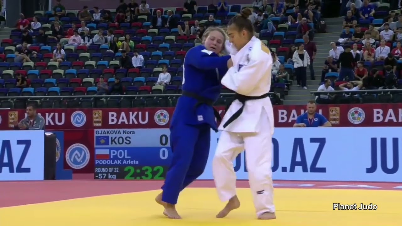 Nora GJAKOVA 🇽🇰 🆚️ Arleta PODOLAK 🇵🇱 | 2 раунд/-57кг | Большой Шлем Баку 2023