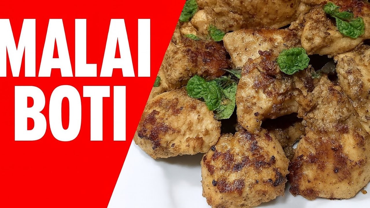 Easy Creamy Chicken Malai Botti Recipe 
