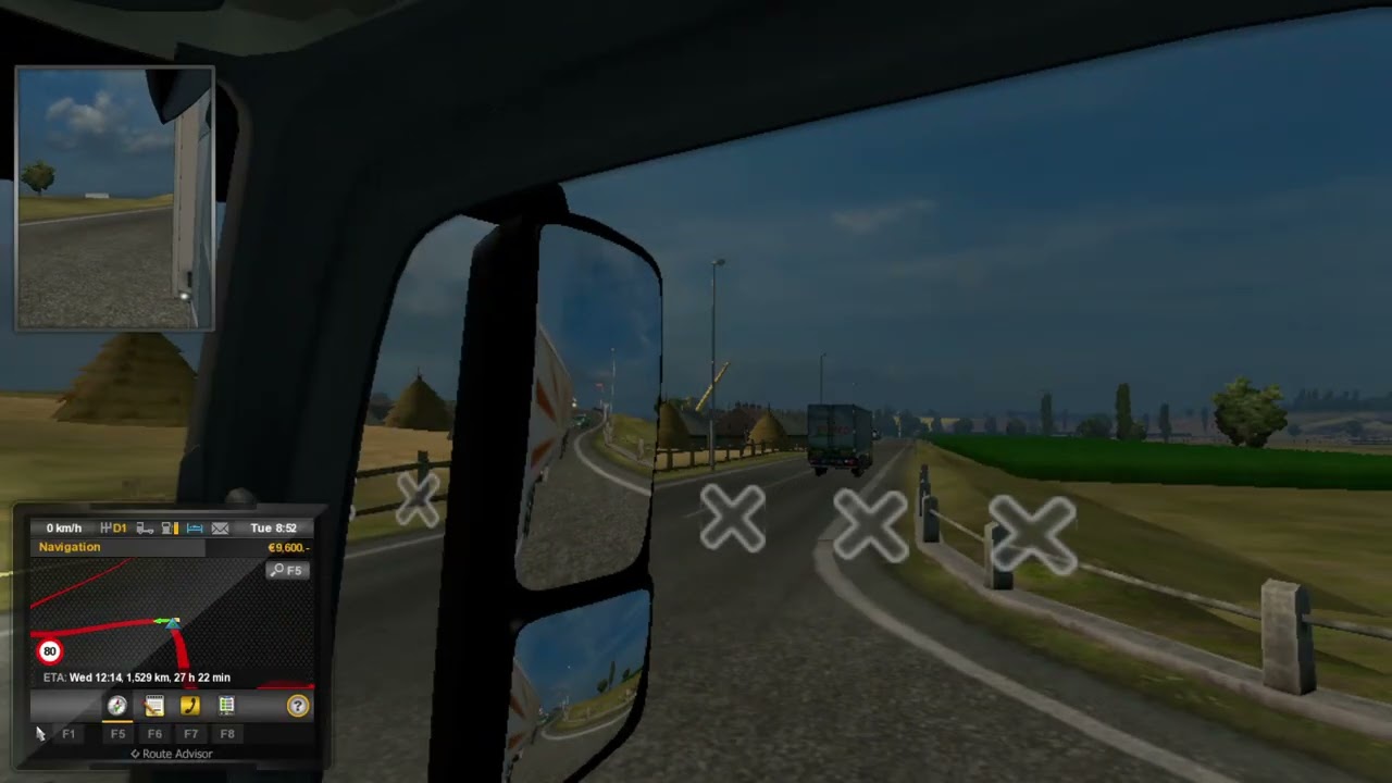 Towing a box trailer from England to Sweden in an Actross Part 4