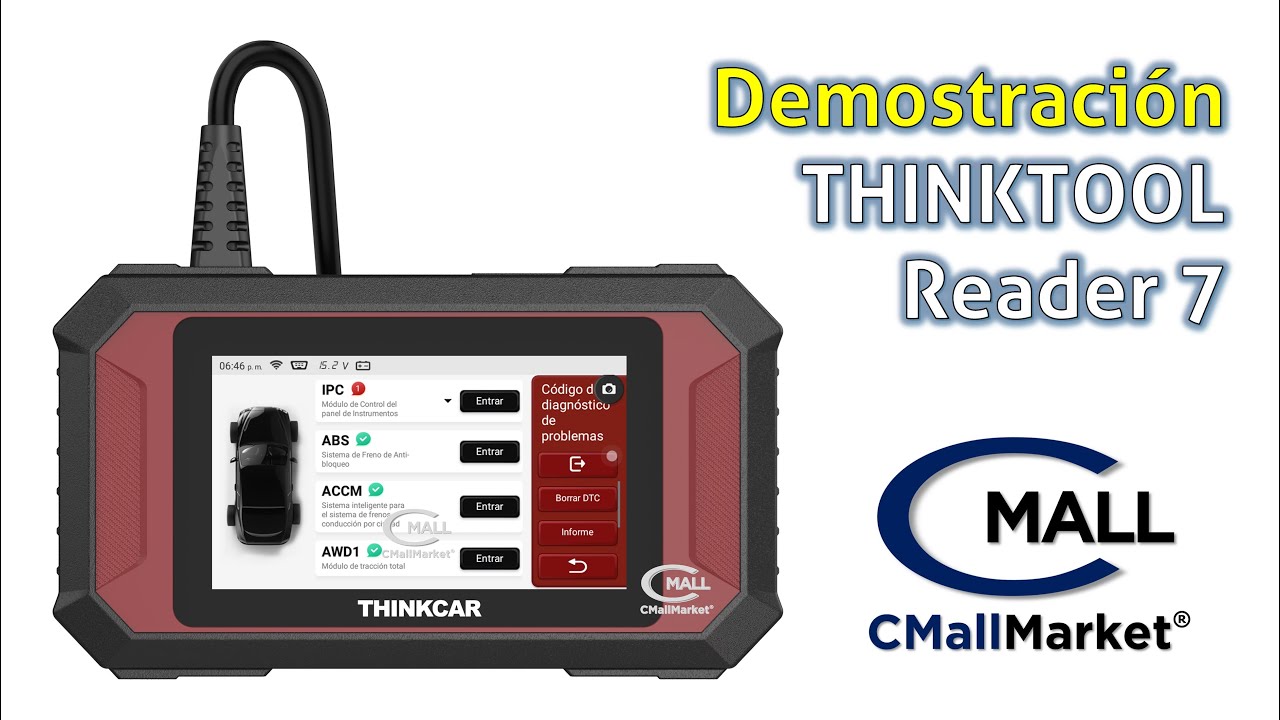 THINKTOOL Reader 7 Scanner Automotriz Multimarca - DISPONIBLE COLOMBIA LATINOAMÉRICA CMallMarket.com