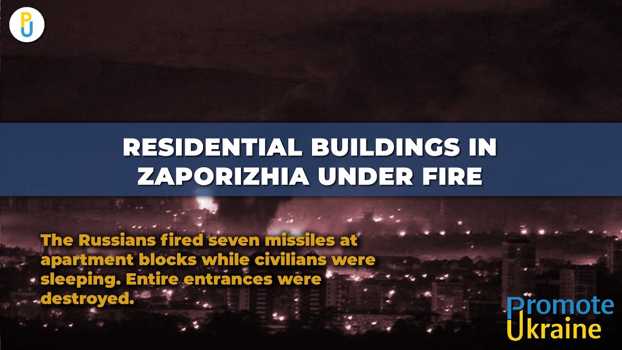 Russians fired missiles at residential buildings in Zaporizhzhia