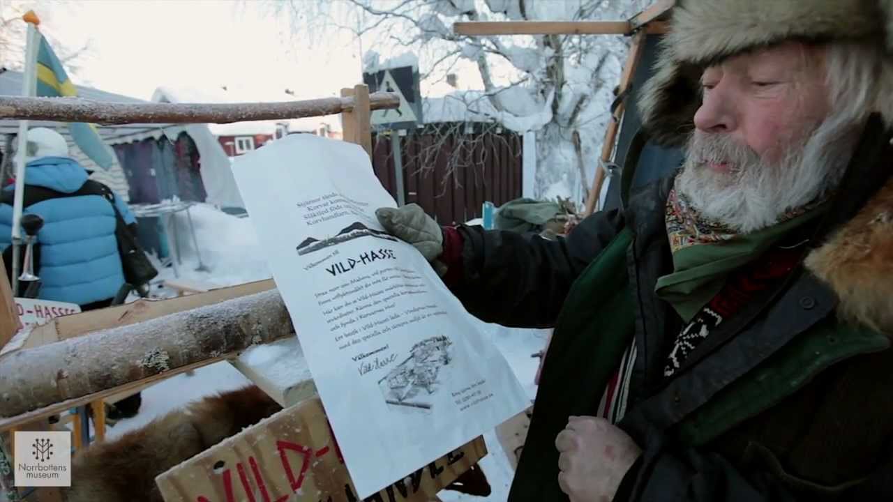 Korvhandlaren Vild-Hasse på Jokkmokks marknad 2013- LONG VERSION