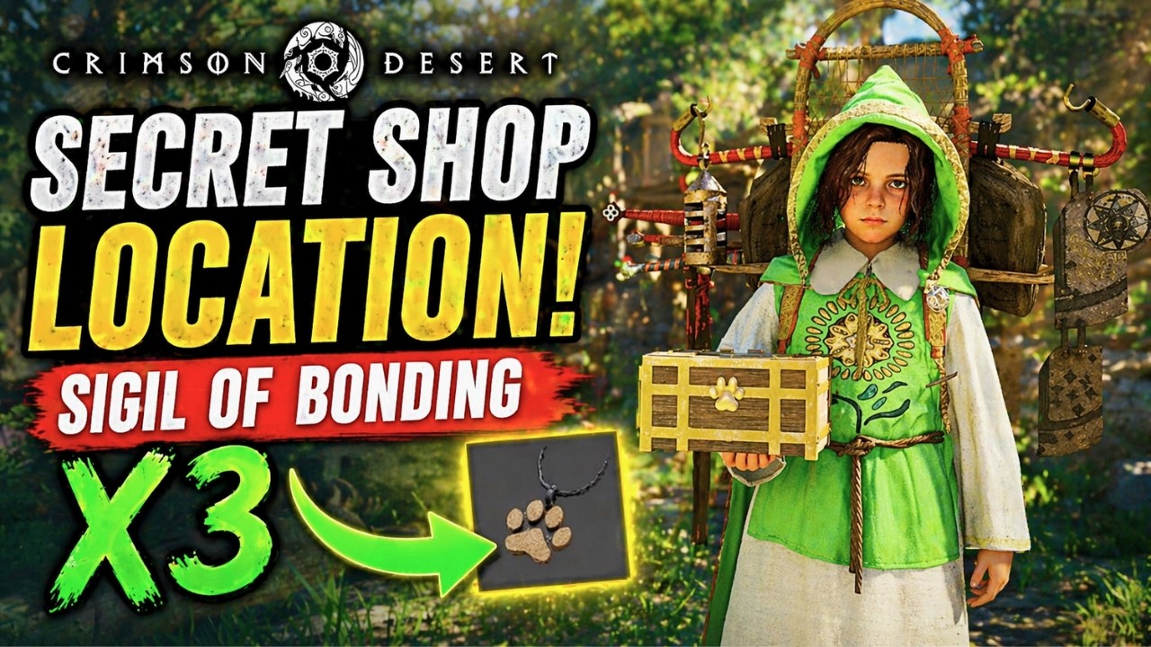 Crimson Desert Secret Shop Location & How To Get Sigil of Bonding x3 (NEW)