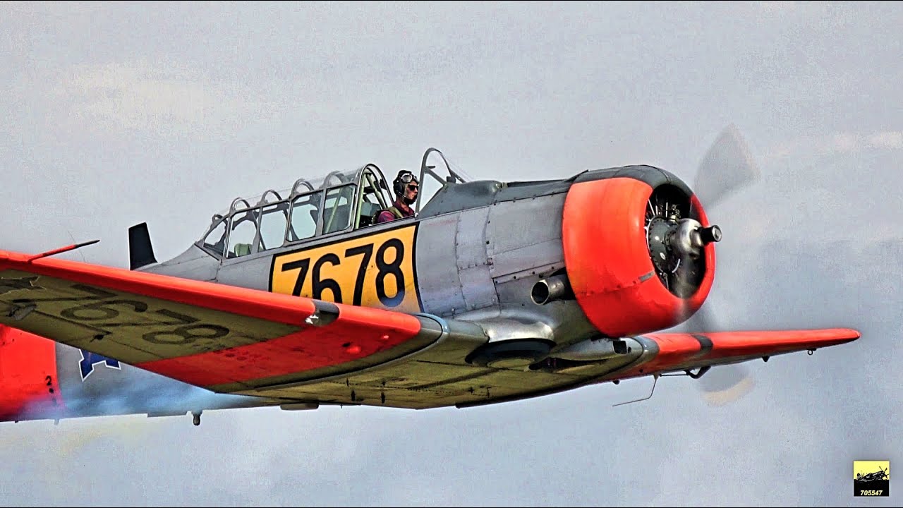 1942 T-6 Texan display at Cheb Airshow 2020