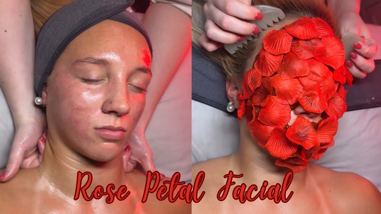 Rose Petal Facial ASMR | Valentine’s Skincare 🌹 