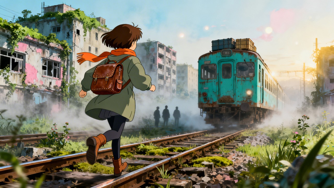 Rescuing an Injured Puppy in a Zombie Apocalypse 🐶 Cozy Survival Train Ambience | Silence of Ghibli