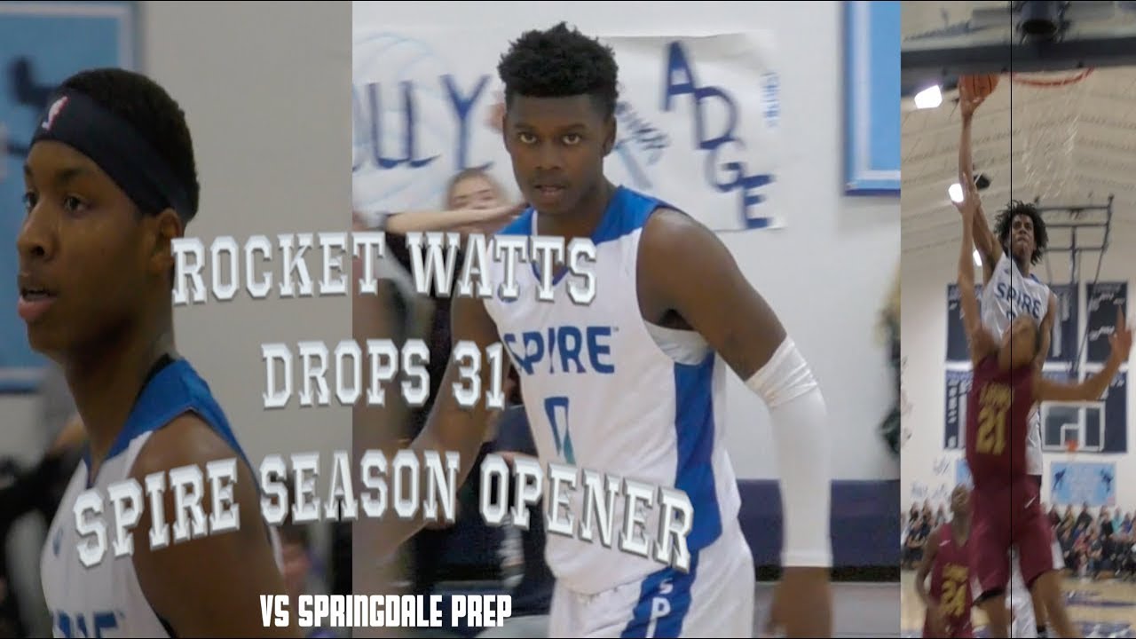 Rocket Watts Drops 31 in 1st Prep Game | Spire Academy vs Springdale Prep