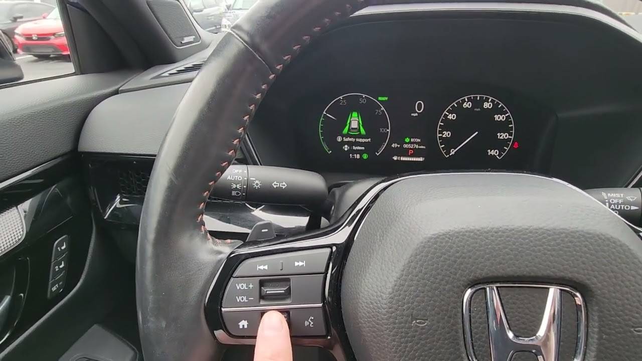 How to turn off and adjust Honda Safety Support 2023 2024 2025 CR-V EX-L Sport-L Sport Touring
