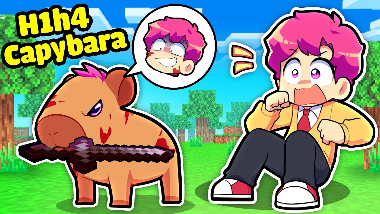 HIHA BẤT NGỜ KHI H1H4 TRỞ THÀNH CAPYBARA TRONG MINECRAFT*CAPYBARA H1H4 😎🤣